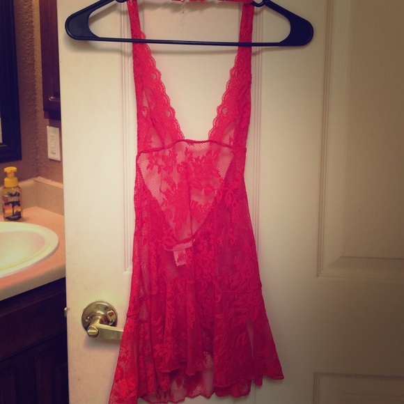 ON HOLD!! Red Sexy Lace lingerie From VS