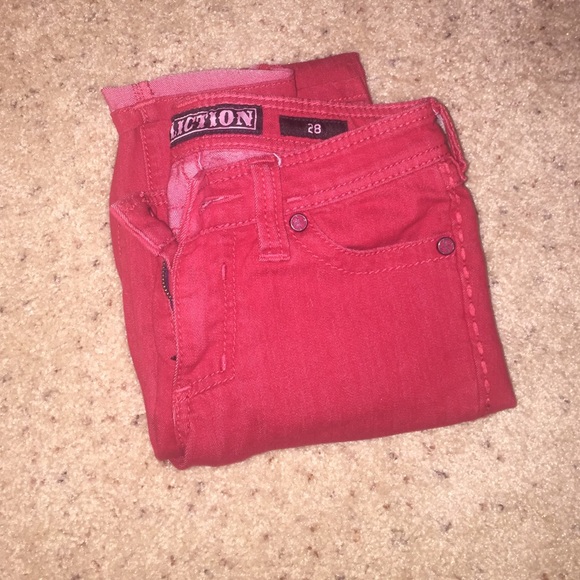 Affliction Red Jeans