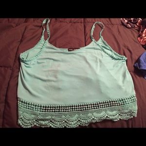 Cute Mint Crop Top