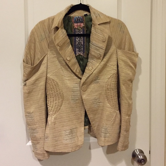 Lamb distressed blazer