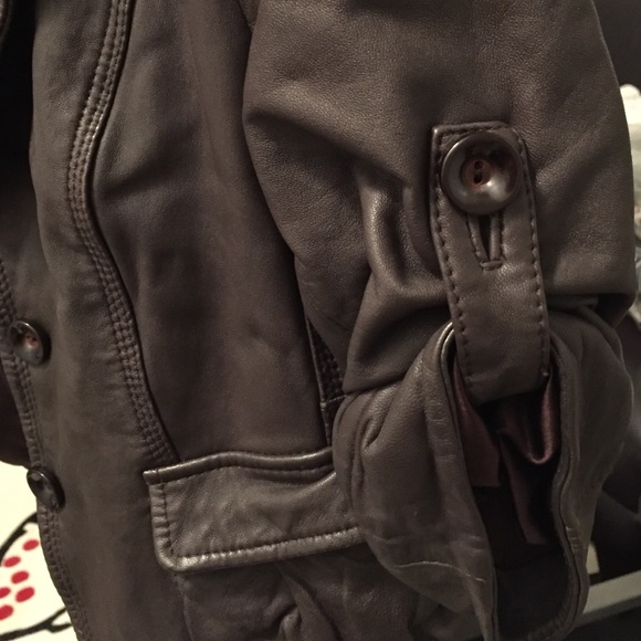 Leather jacket brown - Picture 4 of 4