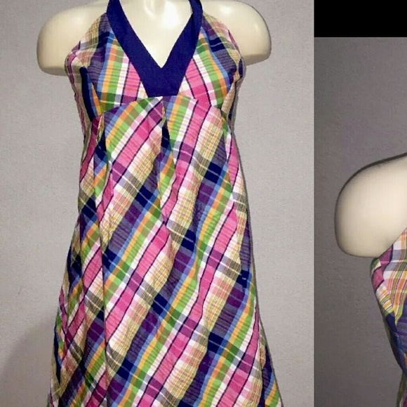 Bundle   Lilly Pulitzer Plaid Halter Dress Size 0