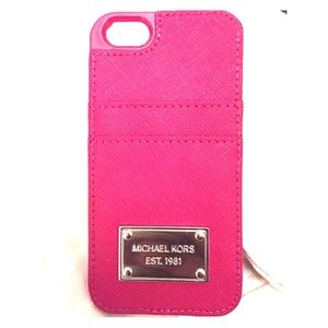 iPhone 5 Michael Kors Phone Case w/ Card Holder!