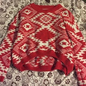 🚫on hold🚫Red Aztec Sweater