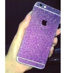 iPhone 6 Plus glitter decal