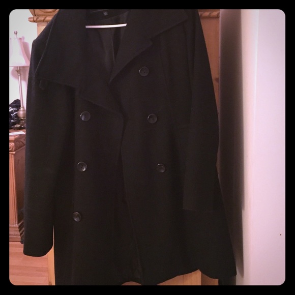 Black pea coat