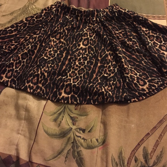 Leopard Skater Skirt