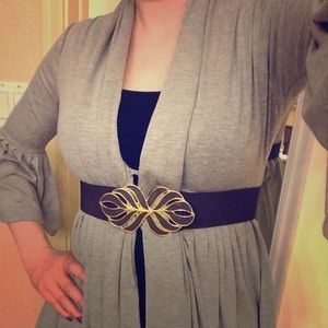 Line - gray knit sweater