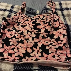 Cute floral crop top