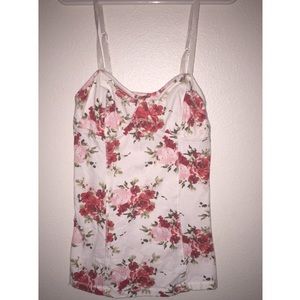 Red Floral Tank