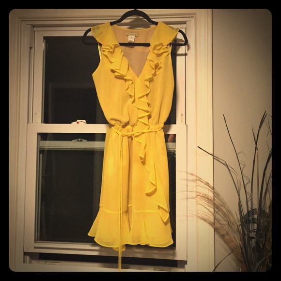 Arden B. Yellow dress