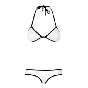 Triangl white bikini set