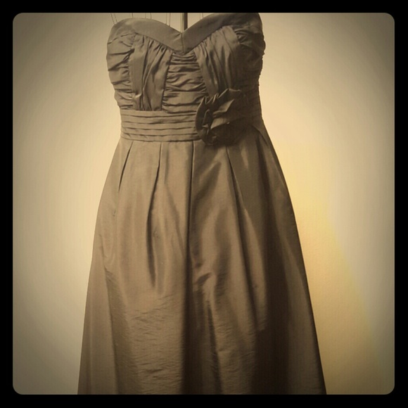 Long Black Sweetheart Dress