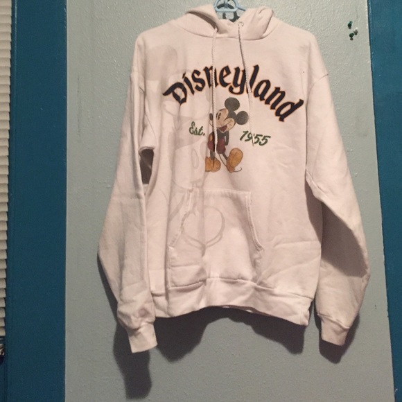 white Disneyland pullover sweater