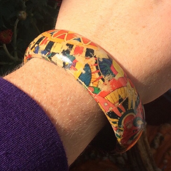 💥2 for $25 - Carnival wood bangle