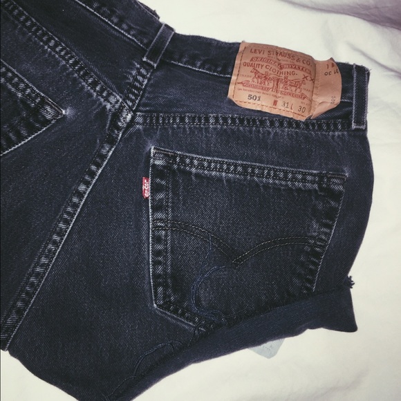 Black 5 button Levis
