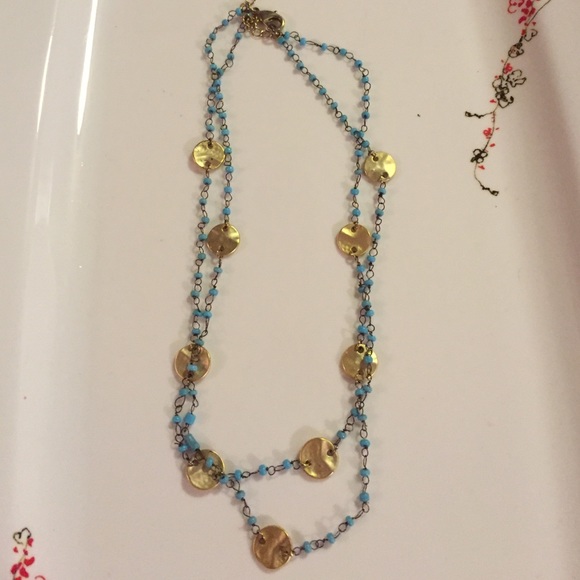 Gorgeous Gold and Blue Necklace!