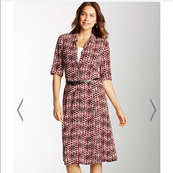 J. Jill Dresses Jjill Black Triangle A Line Shirt Dress Sz 8 New