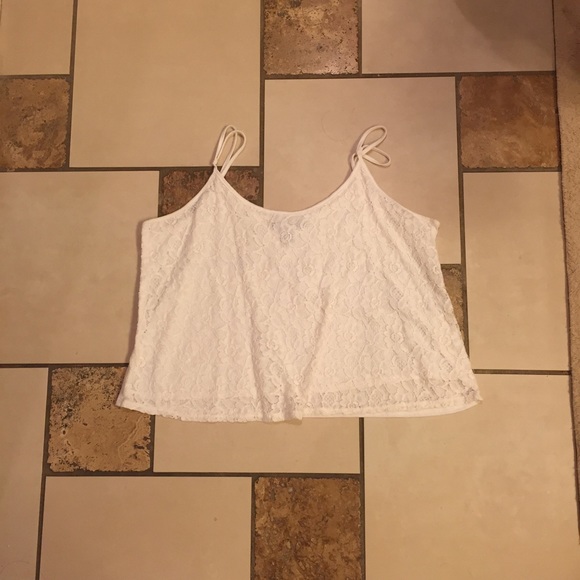 white floral tank