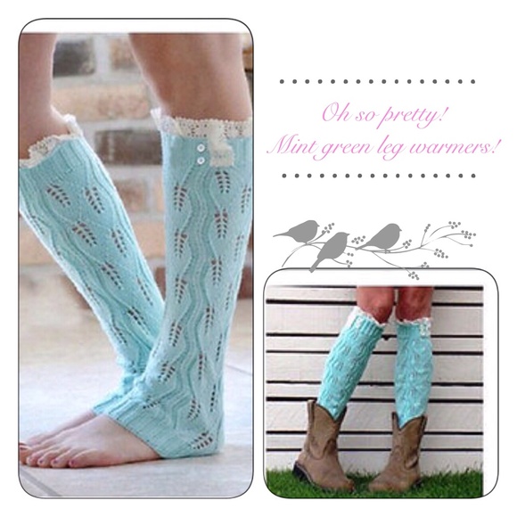 🌸SALE🌸New Mint Green Leg Warmers