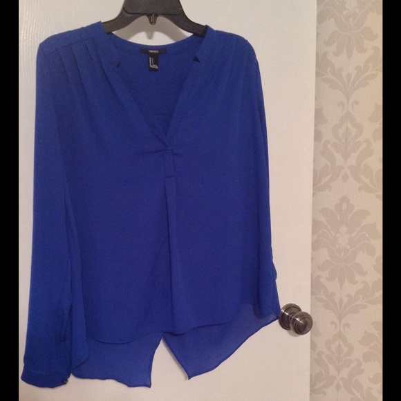 Blue chiffon