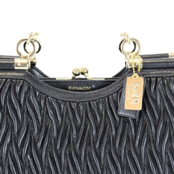 🚫SOLD🚫 Coach Madison Gathered Twist Leather - Picture 3 of 4