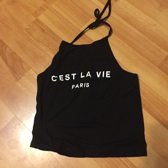 Brandy Melville Tops - Cest la vie halter