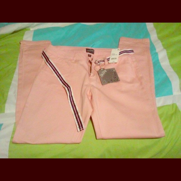 Pink skinny jeans