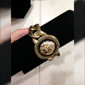 Lion Head Gold Chunky Chain Bracelet ✨