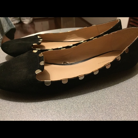 Zara black & gold flats - Picture 2 of 2