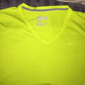 Neon Dry-Fit V-neck Shirt