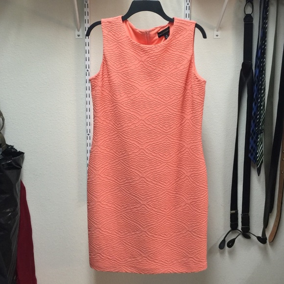 Coral business dress