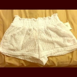 White Lace shorts