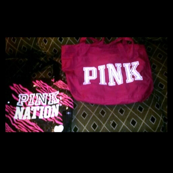 Two victpria secret tote bags