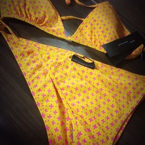 Marc Jacobs Lemon Cleo Print Bikini