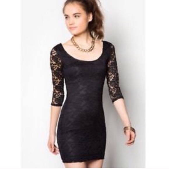 Material girl black lace dress
