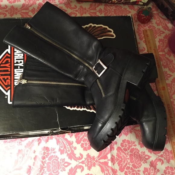 Original Harley Davidson Leather Boots