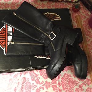 Original Harley Davidson Leather Boots