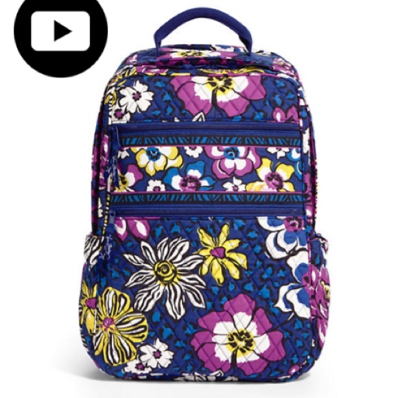 Vera Bradley tech backpack in African violet