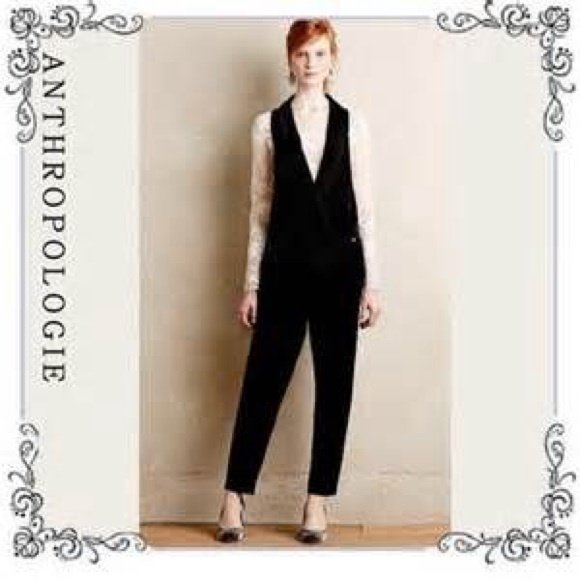 velvet tuxedo jumpsuit