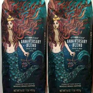 ☕ SOLD  ☕  Two Starbucks Anniversary Coffee Beans