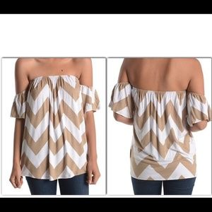 chevron print top