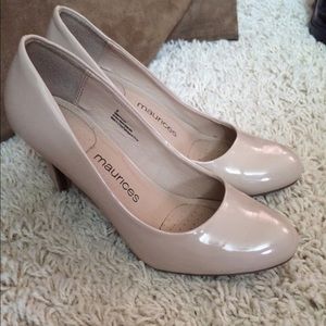 Maurices Patent Nude Pumps