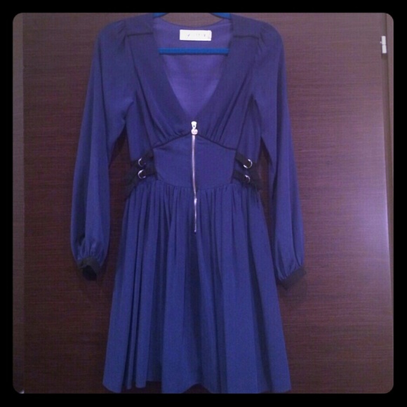 Navy blue and black dress by Lipsy.