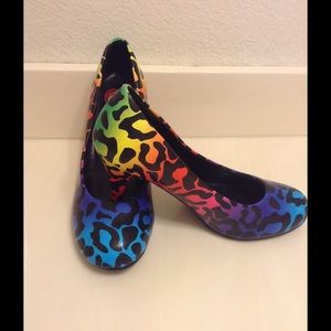 Punk Colorful Leopard heels!!!