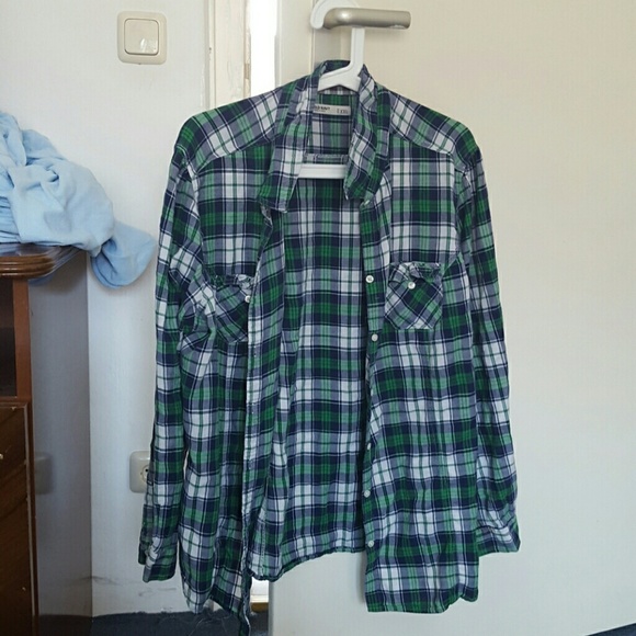 Green & Blue Old Navy Flannel