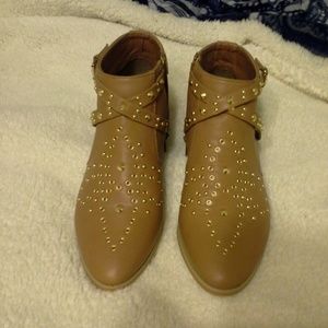 Studded Ankle boots, Size 8, worn once