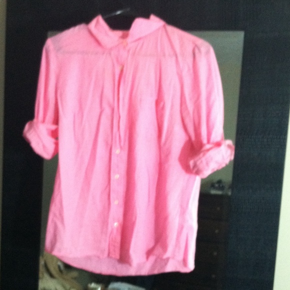 J. Crew Tops - J crew pink button up