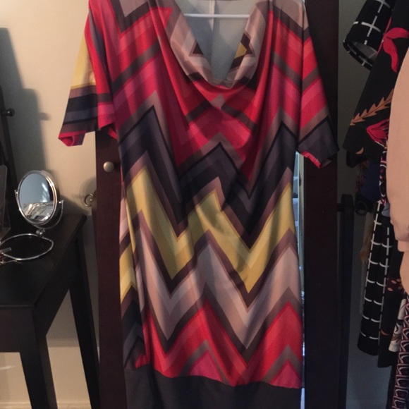 Cowl neck dress