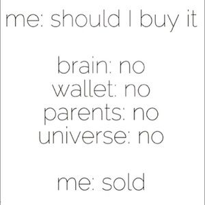 I accept reasonable offers